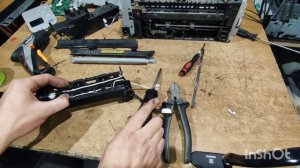 Samsung SCX-3400 Не запекает, грязная печать, хруст, ремонт печки, чистка роликов