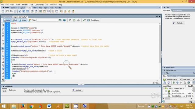 Get started with PHP login system part2(Validation username) смотреть онлайн