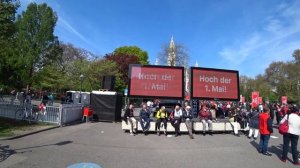 МИР ТРУД МАЙ / Первомайская демонстрация в Вене / ДЕНЬ ТРУДА / 1 мая / Государственный праздник