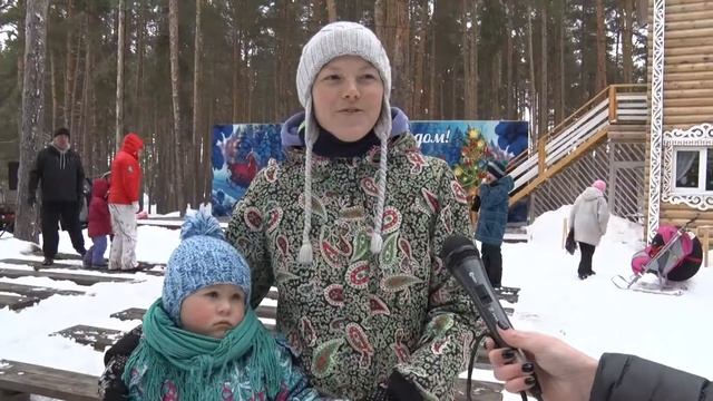 В парке 40 лет ВЛКСМ отметили "Сибирскую масленницу" смотреть онлайн