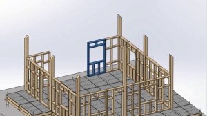 Каркасный дом в SolidWorks