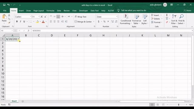 Add Days to a Date in Excel смотреть онлайн