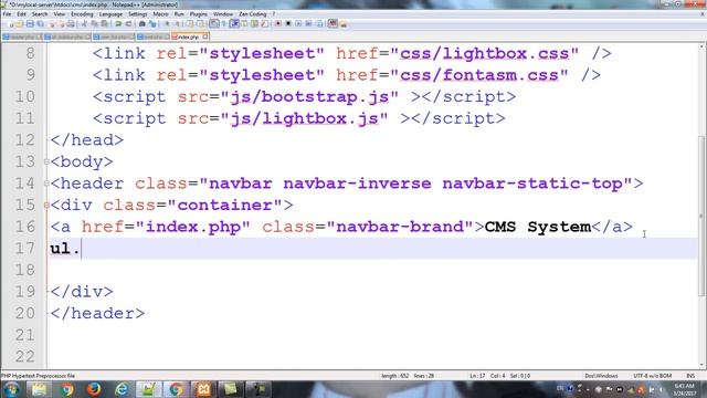 how to Build A CMS website with admin Bootstrap From Scratch part 2 смотреть онлайн