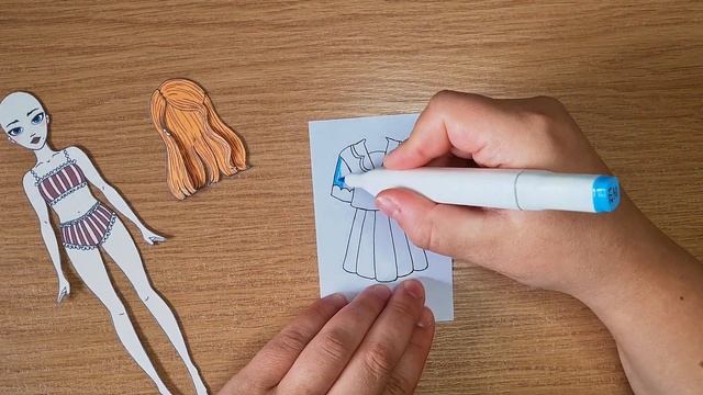 Drawing Paper Doll Outfit Everyday For 30 Days / DAY 4 OUTFIT #papercraft #diy #paperdolls #barbie смотреть онлайн