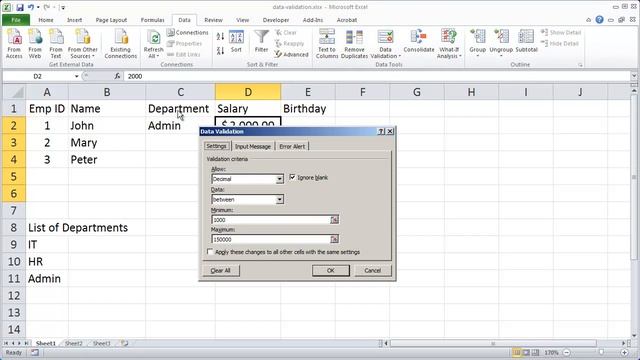 Using Data Validation Tool смотреть онлайн