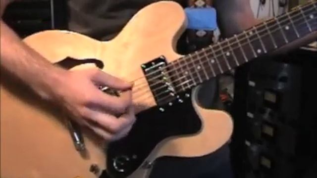 PAF Humbuckers Epiphone Dot with Amalfitano Humbucker Pickups смотреть онлайн