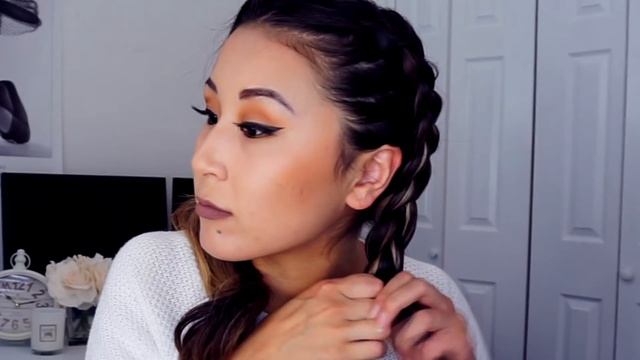 Как заплести КОСИЧКИ самой себе JAMKIN DONUTS смотреть онлайн