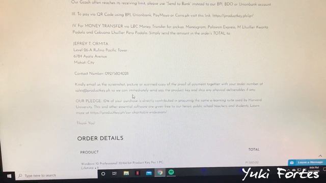 Cheap Genuine Windows 10 Pro ! | Productkey.ph, Legit Ba? | Yuki Fortes смотреть онлайн