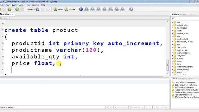 Backend Table Creation in MySQL смотреть онлайн