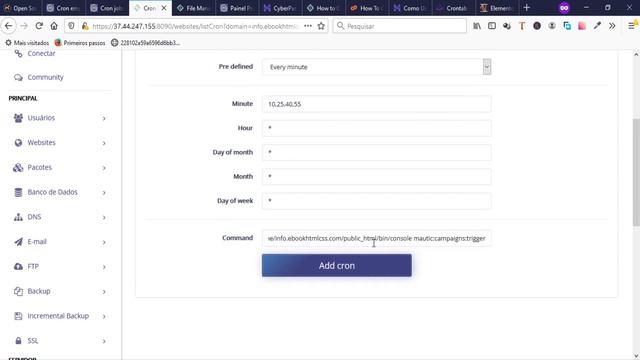 Como configurar Tarefas Cron no Mautic + Testagem das configurações [HOSTINGER] смотреть онлайн