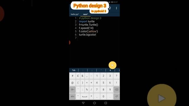 Python turtle project 3 | Beautiful design using python| Pydroid 3 смотреть онлайн
