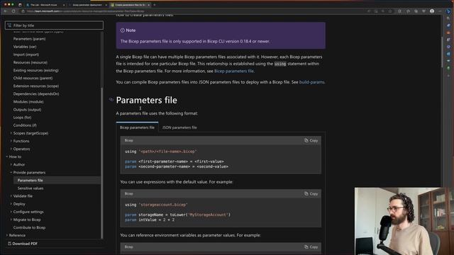 Refactoring AKS Bicep Template To Use Parameters - Using New Bicepparam File - GitHub Copilot смотреть онлайн