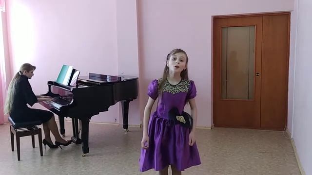 Новицан Анна. 9 лет. Словацкая народная песня "Спи, моя милая". (2) смотреть онлайн