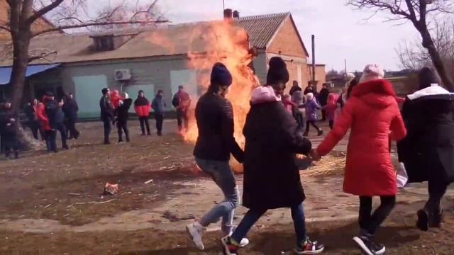 Проводы зимы, Запорожская область, село Полтавка. 14.03.2021 год. смотреть онлайн