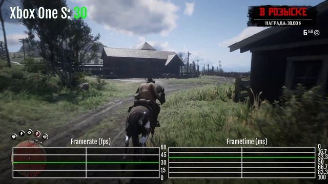 Red Dead Redemption 2 на Xbox One S - Gameplay / Frame-Rate Test