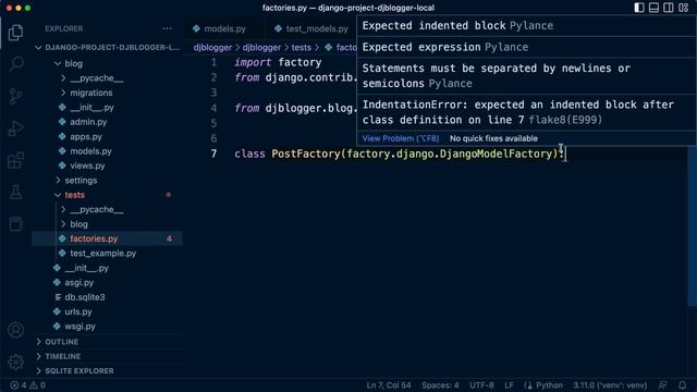 Testing a Django Model | Django Project | djblogger | 17 смотреть онлайн