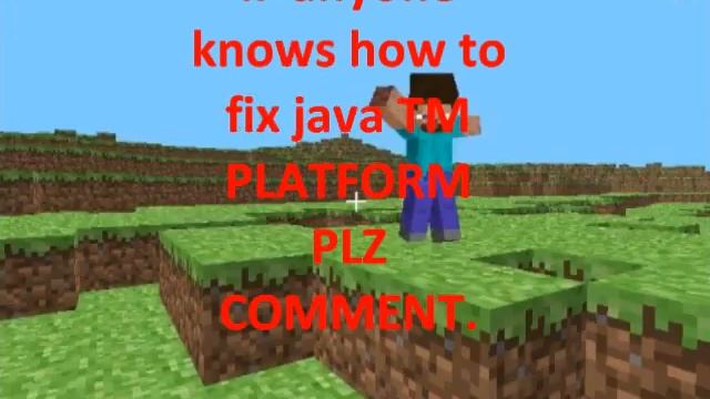 how to fix java TM platform on minecraft смотреть онлайн