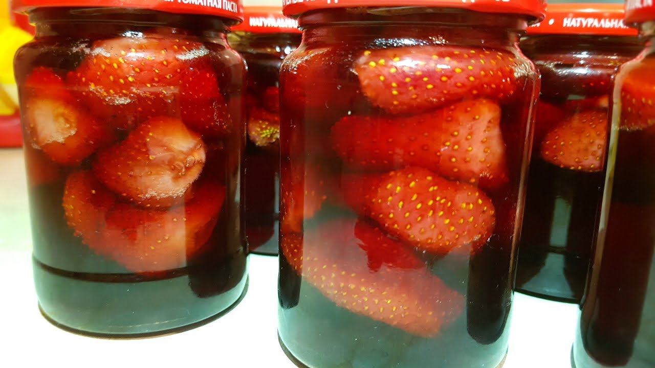 Клубничное варенье без варки ягод, цыганка готовит. Strawberry jam. смотреть онлайн