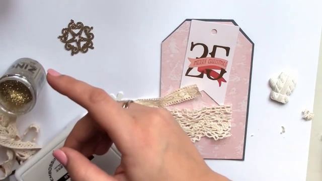 Новогодняя открытка | Мастер-класс по скрапбукингу | Открытка-тег смотреть онлайн