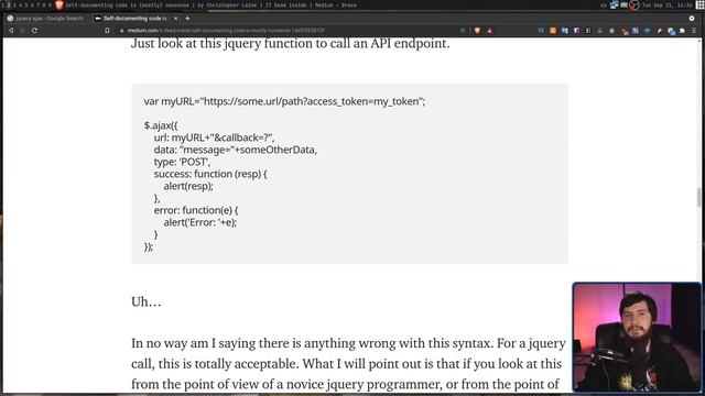Self Documenting Code Is Just A Meme смотреть онлайн