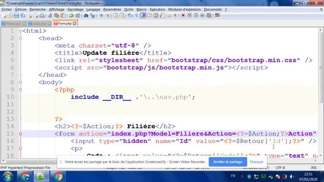 Tp3 MVC Partie6 php mysql crud смотреть онлайн