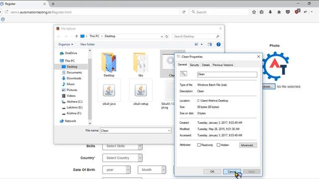 File Upload using Sikuli in Selenium смотреть онлайн