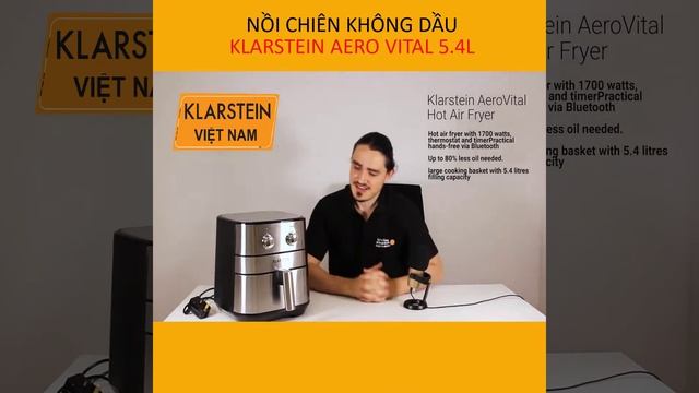Nồi Chiên Không Dầu Klarstein Aero Vital 5.4L (Điều Khiển Cơ) смотреть онлайн