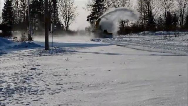 как снегоочиститель ДЭМ 124 быстро производит поворот желоба смотреть онлайн