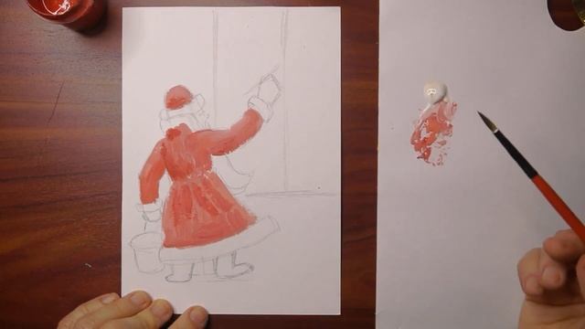 Дед Мороз ХУДОЖНИК//рисуют все смотреть онлайн