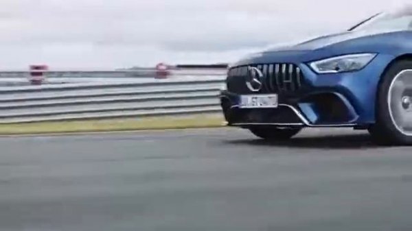 Lewis Hamilton driving AMG GT 4 door, Mercedes Benz AMG commercials