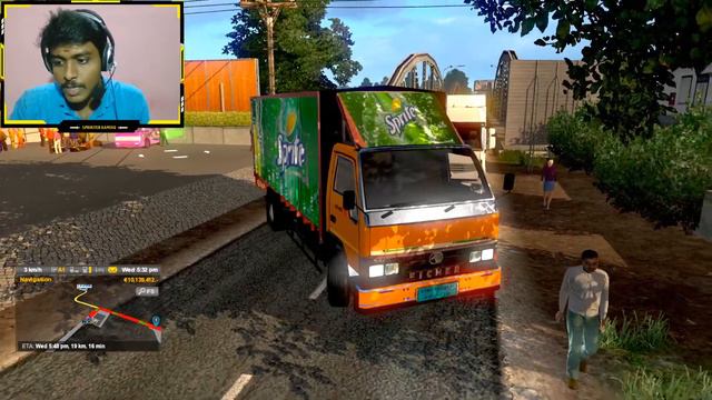 Eicher lorry driving in Euro truck simulator 2🔥| Tamilnadu lorry💥| Sprinter Gaming on live смотреть онлайн