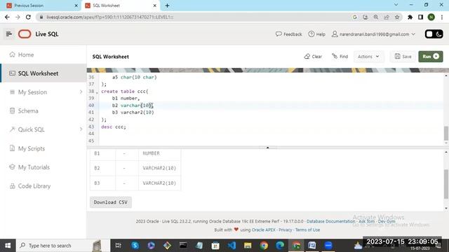 Oracle Data types смотреть онлайн