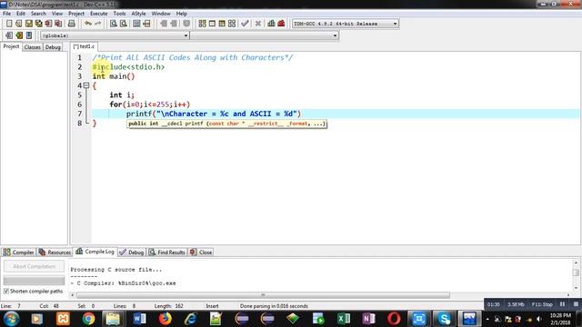 How to print all ASCII Codes along with their Characters in C Programming | By Sanjay Gupta смотреть онлайн