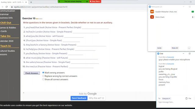کلاس آنلاین تمرین جمله سازی انگلیسی 31 смотреть онлайн