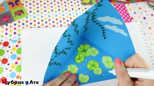 ЛЯГУШКА ИЗ БУМАГИ СВОИМИ РУКАМИ ? КАК СДЕЛАТЬ ЛЯГУШКУ ИЗ БУМАГИ ? ПОДЕЛКИ #видеодлядетей смотреть онлайн