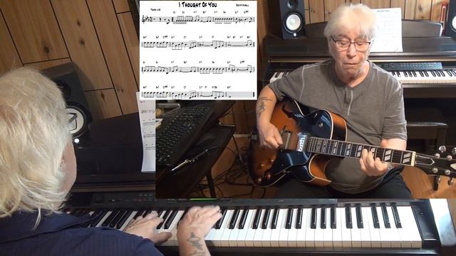 I Thought Of You - Jazz guitar & piano cover ( Red Mitchell ) смотреть онлайн