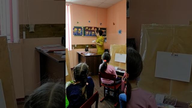 " Фонари".Цветовая растяжка, гуашь( повторение материала) смотреть онлайн