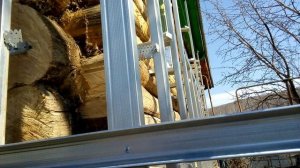 Угол на каркасе из профиля под сайдинг