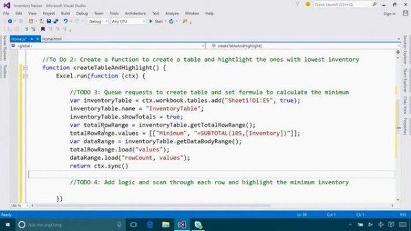 Excel Java Script APIs