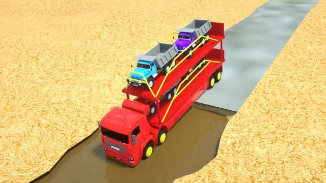Big Kamaz against a big puddle _ Wheel City Heroes (WCH) - Fire Truck Cartoon fo смотреть онлайн