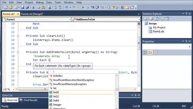 Visual Basic Tutorial - 62 - Passing Arrays As Parameters смотреть онлайн