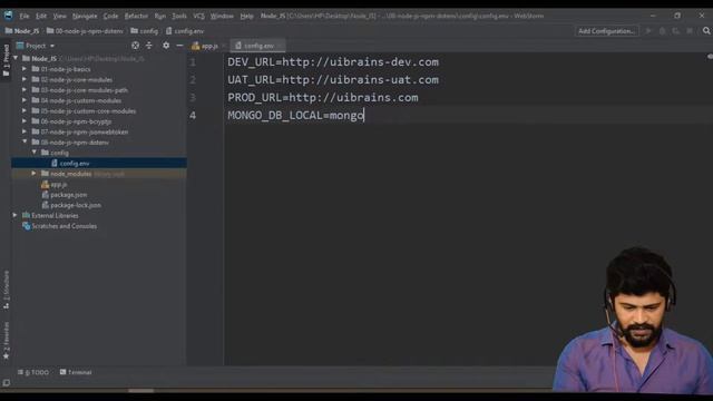 14 Environment Variables .env in Node JS | Node JS Complete Tutorial | UiBrains | NAVEEN SAGGAM смотреть онлайн