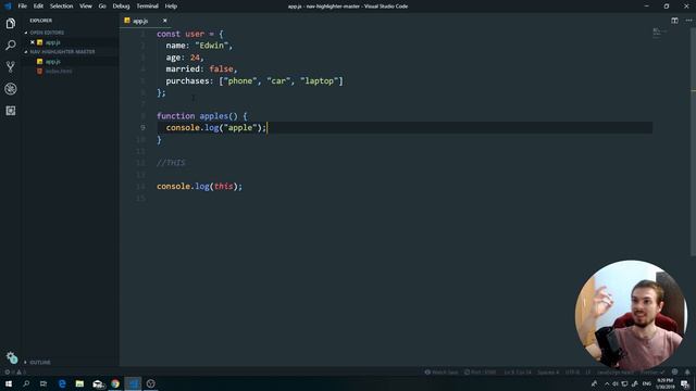 Javascript Objects and Keyword This _ Javascript Tutorial For Beginners | developedbyed смотреть онлайн