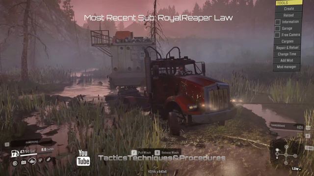Snowrunner (PC) - Live Mod Testing - Part 1 - Kenworth T800 смотреть онлайн
