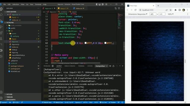 React.js | Tic Tac Toe Board UI using React Hooks and SCSS [Beginner Project] смотреть онлайн
