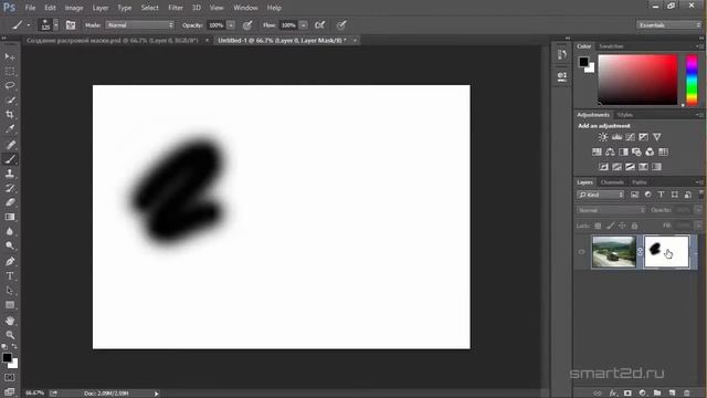 СамоУчка Pro фотошоп для начинающих Урок #7 Что такое маска слоя смотреть онлайн