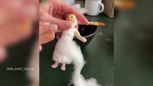 Гладкая поверхность ватной игрушки. Как выровнять ватную игрушку