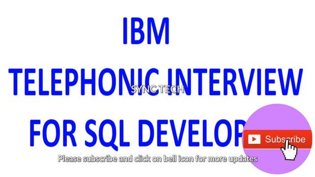#IBM Telephonic Interview #SQL & #PLSQL Developer #telephonicinterview #SyncTech смотреть онлайн