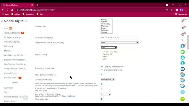 Bitrix24 CRM 02 - Profile Settings смотреть онлайн