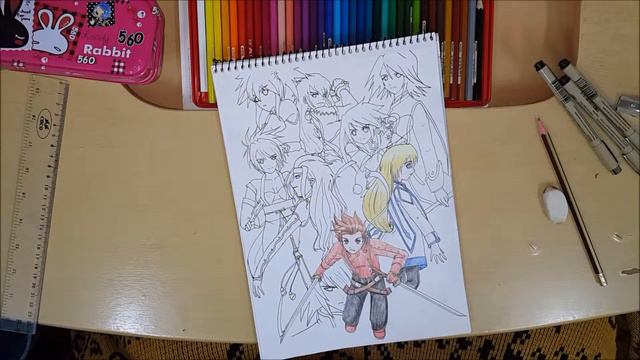 Tales of Symphonia Speed Drawing смотреть онлайн